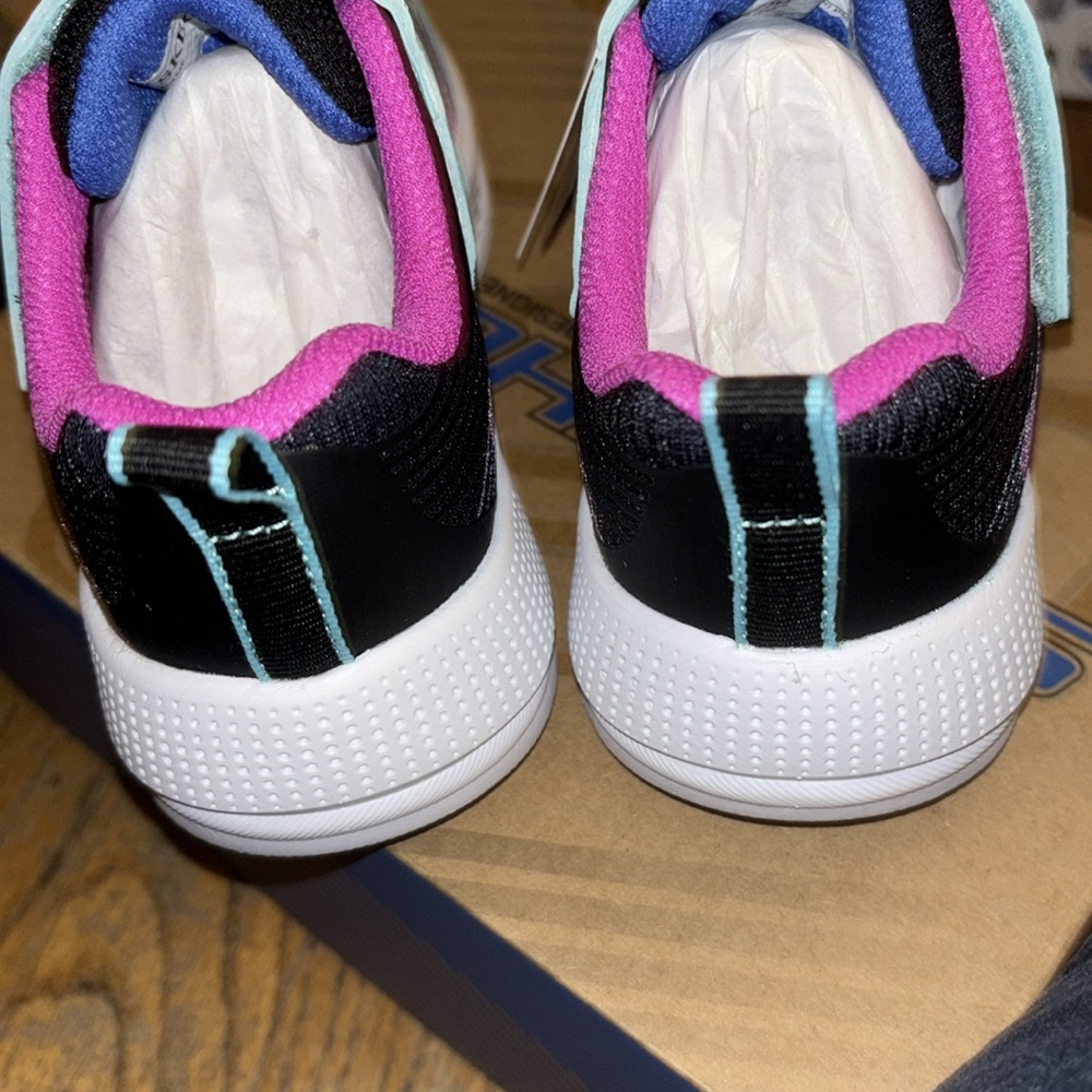 Skechers 303575L AQPR microspec advance sneakers aqua purple - Picture 4 of 6